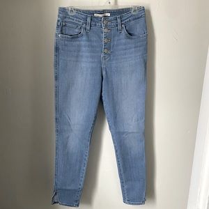 Levi’s 721 High rise ankle jeans with button fly